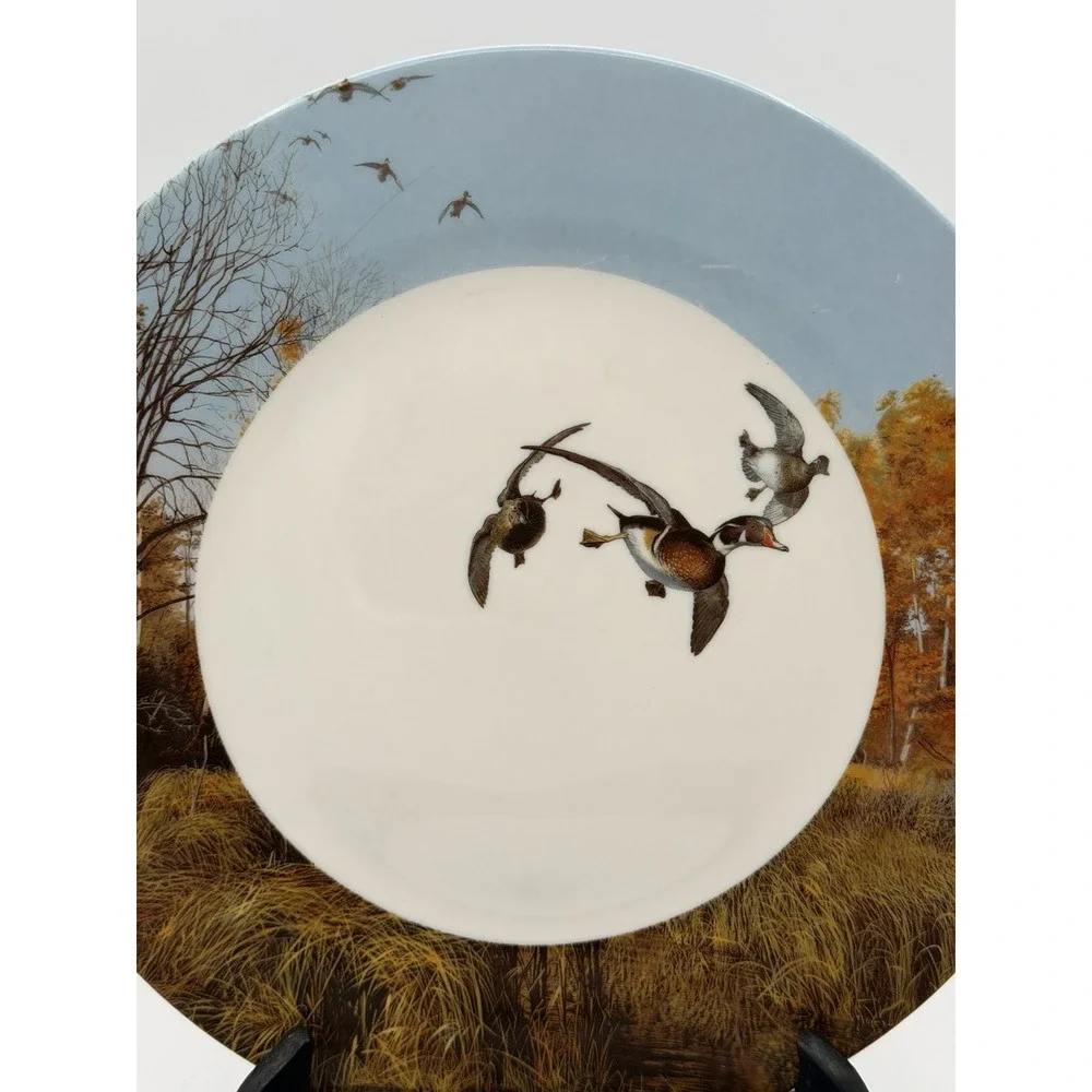 Ducks Unlimited Dinner Plates Duck Hunting 10-1/2